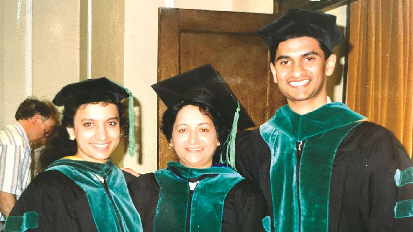 The Kodalis celebrate their graduation from ӰԺ in 1993